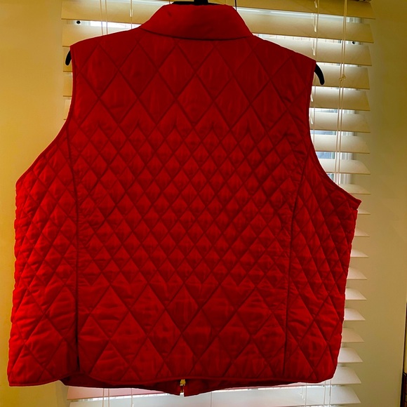 Talbots Red Vest Size 3X Nylon material - Picture 2 of 7